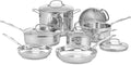 11-PIECE Cookware Set, Chef's Classic Stainless Steel Collection 77-11G