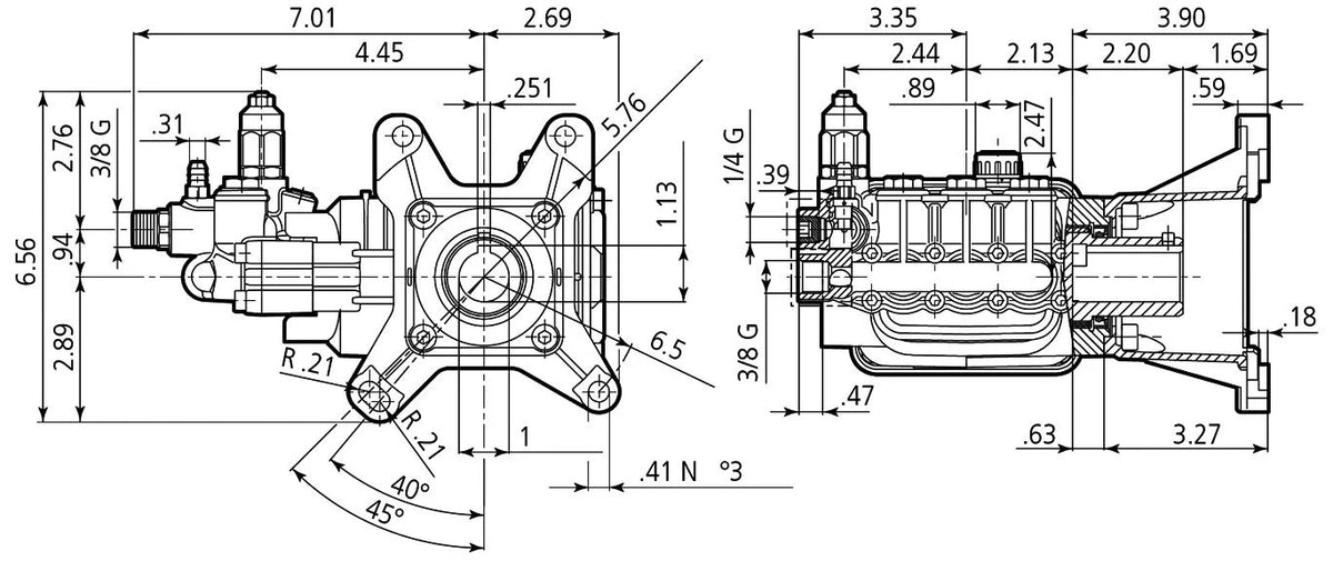 Reverberi RSV4G40HD-F40-EZ Pump, RSV4G40
