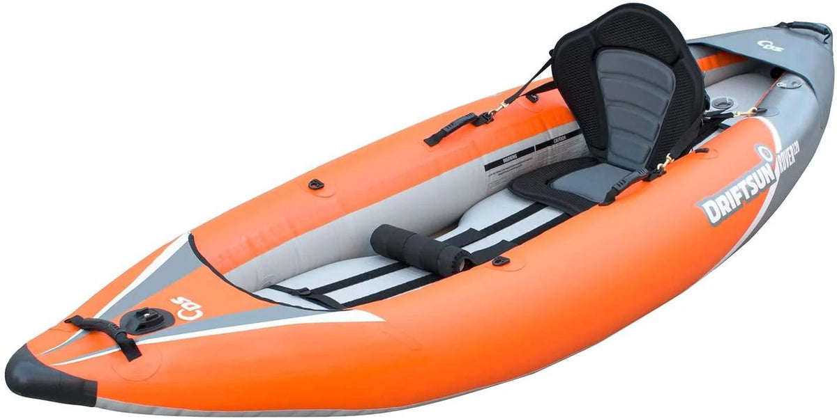 120/220 Inflatable Tandem White-water Kayak with High Pressure Floor and Eva Padded Seats with High Back Support, Includes Action Cam Mount,…